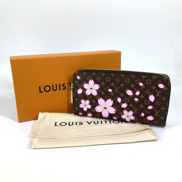 LOUIS VUITTON M13433 Murakami Takashi Zippy Wallet Zip Around Long Wallet - Picture 1 of 12